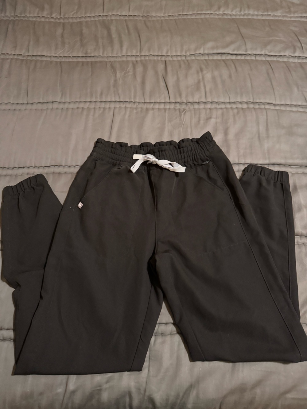Figs Black Drawstring Jogger Scrub Pant